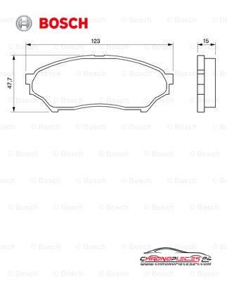 Achat de BOSCH 0 986 424 713 Kit de plaquettes de frein, frein à disque pas chères