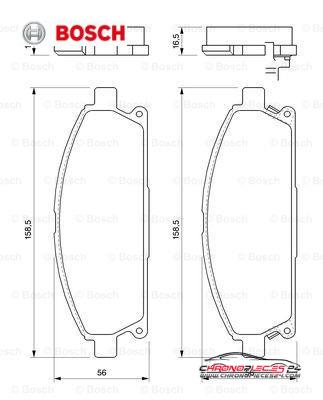 Achat de BOSCH 0 986 424 715 Kit de plaquettes de frein, frein à disque pas chères