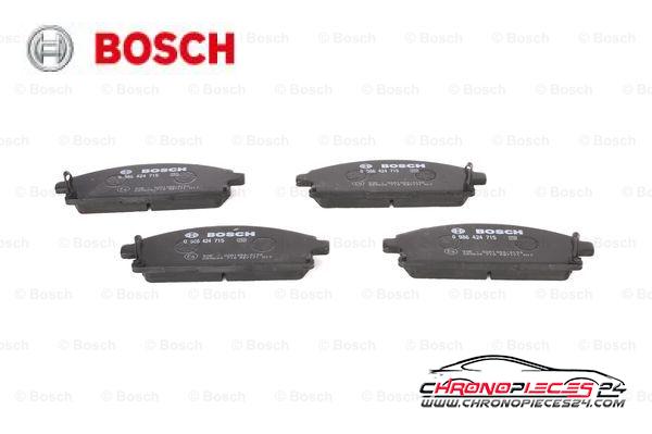 Achat de BOSCH 0 986 424 715 Kit de plaquettes de frein, frein à disque pas chères