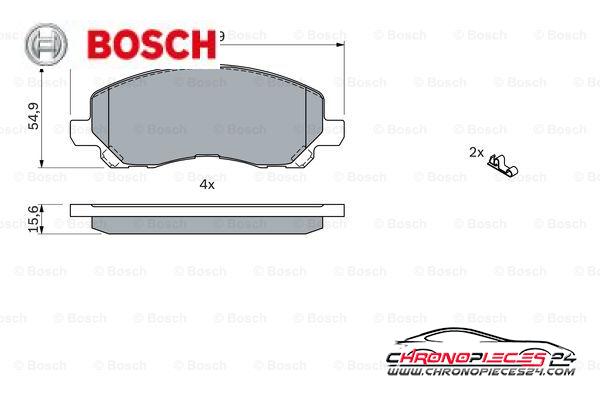 Achat de BOSCH 0 986 424 716 Kit de plaquettes de frein, frein à disque pas chères