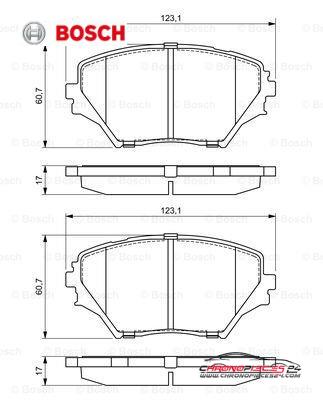 Achat de BOSCH 0 986 424 719 Kit de plaquettes de frein, frein à disque pas chères