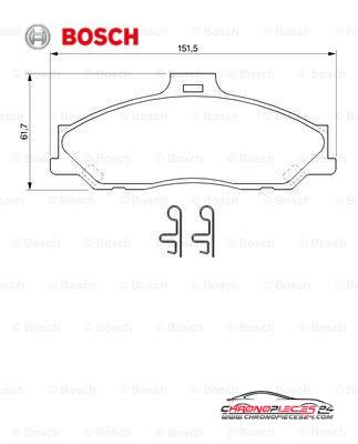 Achat de BOSCH 0 986 424 720 Kit de plaquettes de frein, frein à disque pas chères