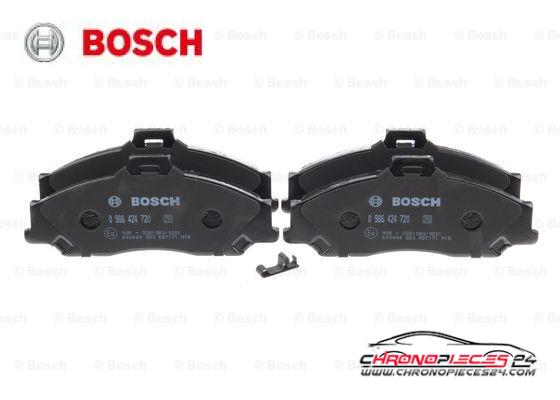 Achat de BOSCH 0 986 424 720 Kit de plaquettes de frein, frein à disque pas chères