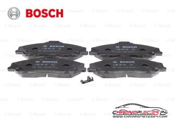 Achat de BOSCH 0 986 424 720 Kit de plaquettes de frein, frein à disque pas chères