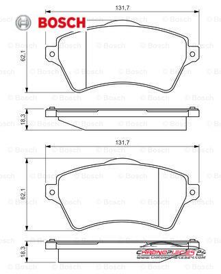 Achat de BOSCH 0 986 424 721 Kit de plaquettes de frein, frein à disque pas chères