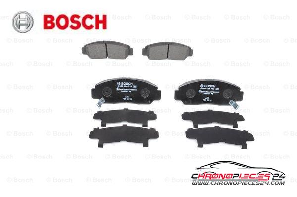 Achat de BOSCH 0 986 424 722 Kit de plaquettes de frein, frein à disque pas chères