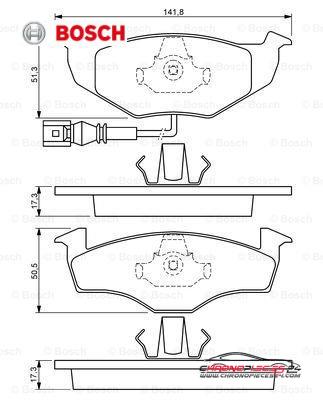 Achat de BOSCH 0 986 424 723 Kit de plaquettes de frein, frein à disque pas chères