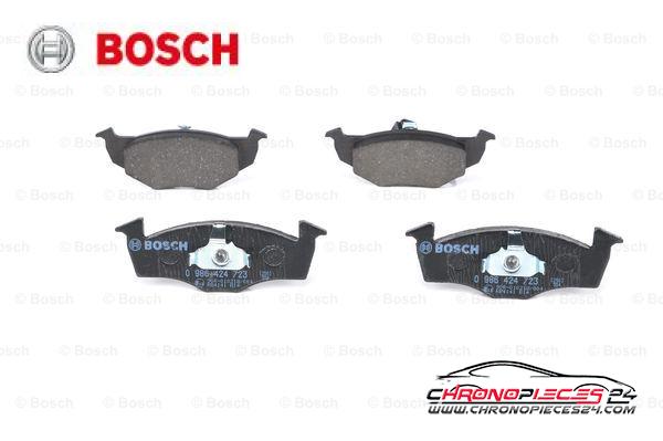 Achat de BOSCH 0 986 424 723 Kit de plaquettes de frein, frein à disque pas chères