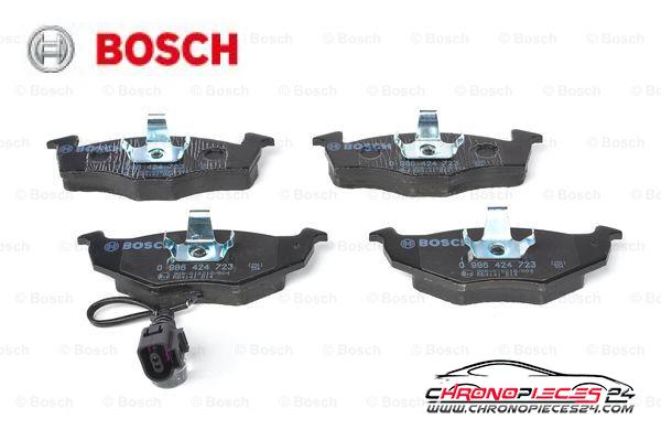 Achat de BOSCH 0 986 424 723 Kit de plaquettes de frein, frein à disque pas chères