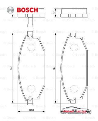 Achat de BOSCH 0 986 424 727 Kit de plaquettes de frein, frein à disque pas chères