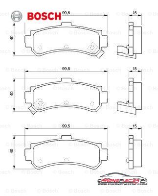 Achat de BOSCH 0 986 424 734 Kit de plaquettes de frein, frein à disque pas chères