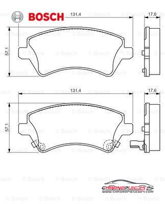 Achat de BOSCH 0 986 424 735 Kit de plaquettes de frein, frein à disque pas chères