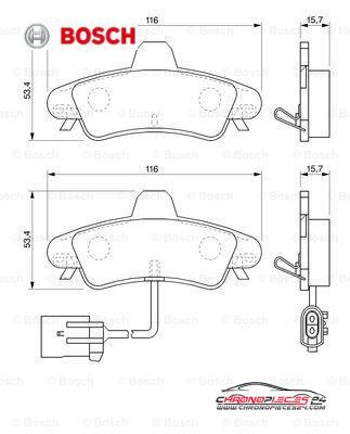 Achat de BOSCH 0 986 424 745 Kit de plaquettes de frein, frein à disque pas chères