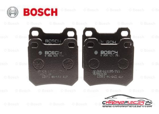 Achat de BOSCH 0 986 424 754 Kit de plaquettes de frein, frein à disque pas chères