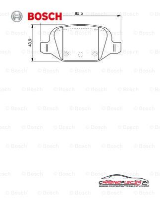 Achat de BOSCH 0 986 424 756 Kit de plaquettes de frein, frein à disque pas chères