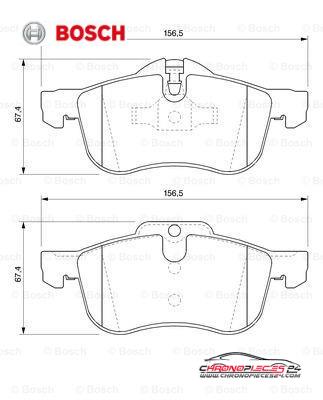 Achat de BOSCH 0 986 424 758 Kit de plaquettes de frein, frein à disque pas chères