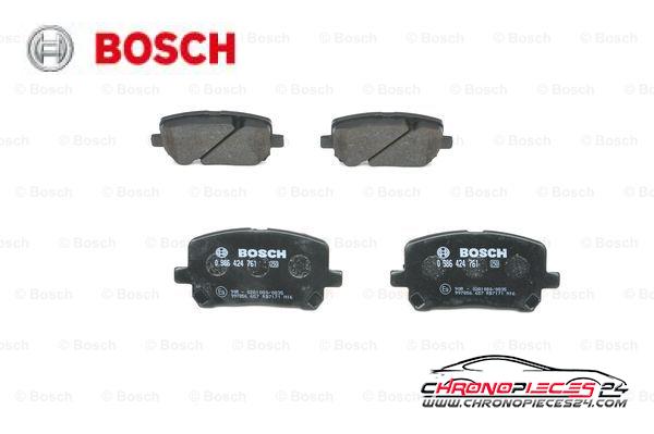 Achat de BOSCH 0 986 424 761 Kit de plaquettes de frein, frein à disque pas chères