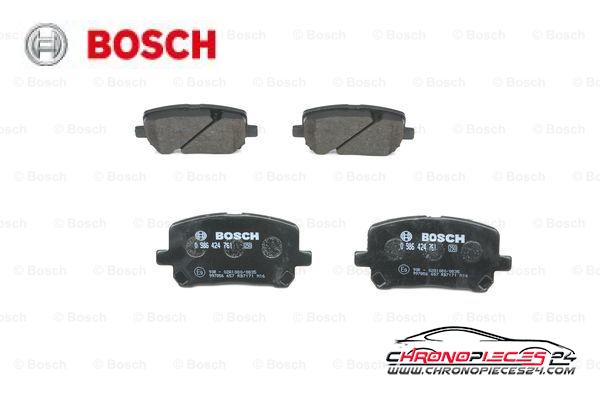 Achat de BOSCH 0 986 424 761 Kit de plaquettes de frein, frein à disque pas chères