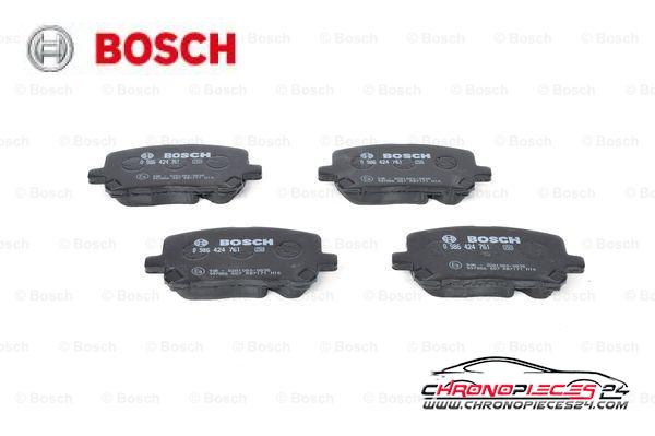 Achat de BOSCH 0 986 424 761 Kit de plaquettes de frein, frein à disque pas chères