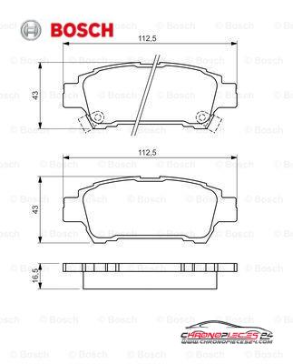 Achat de BOSCH 0 986 424 762 Kit de plaquettes de frein, frein à disque pas chères