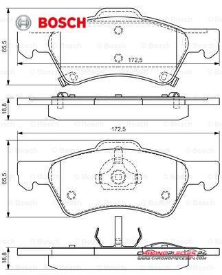 Achat de BOSCH 0 986 424 765 Kit de plaquettes de frein, frein à disque pas chères