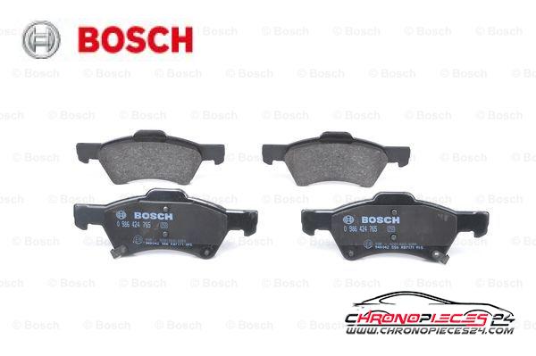 Achat de BOSCH 0 986 424 765 Kit de plaquettes de frein, frein à disque pas chères