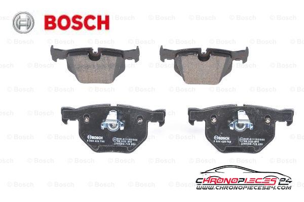 Achat de BOSCH 0 986 424 766 Kit de plaquettes de frein, frein à disque pas chères