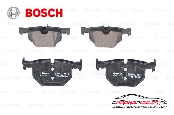 Achat de BOSCH 0 986 424 766 Kit de plaquettes de frein, frein à disque pas chères