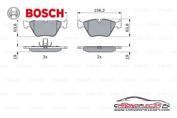 Achat de BOSCH 0 986 424 767 Kit de plaquettes de frein, frein à disque pas chères