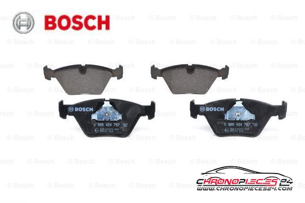 Achat de BOSCH 0 986 424 767 Kit de plaquettes de frein, frein à disque pas chères