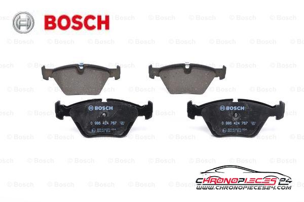 Achat de BOSCH 0 986 424 767 Kit de plaquettes de frein, frein à disque pas chères