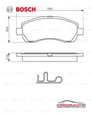 Achat de BOSCH 0 986 424 770 Kit de plaquettes de frein, frein à disque pas chères