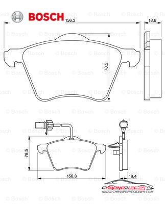 Achat de BOSCH 0 986 424 780 Kit de plaquettes de frein, frein à disque pas chères