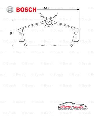 Achat de BOSCH 0 986 424 781 Kit de plaquettes de frein, frein à disque pas chères