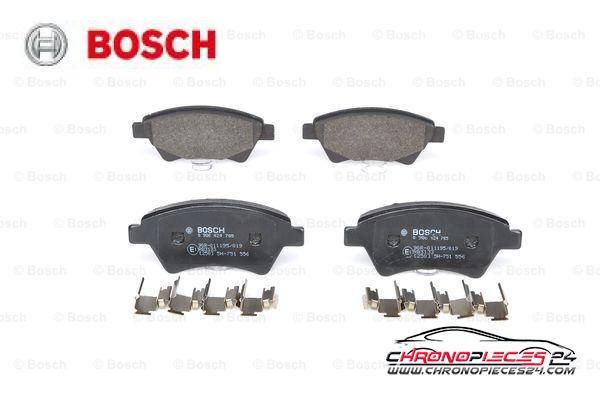 Achat de BOSCH 0 986 424 785 Kit de plaquettes de frein, frein à disque pas chères