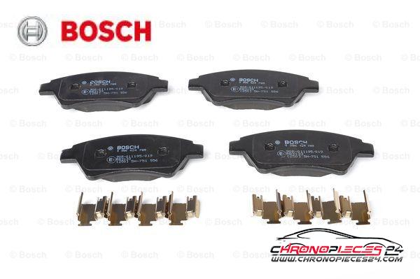 Achat de BOSCH 0 986 424 785 Kit de plaquettes de frein, frein à disque pas chères