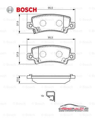 Achat de BOSCH 0 986 424 790 Kit de plaquettes de frein, frein à disque pas chères