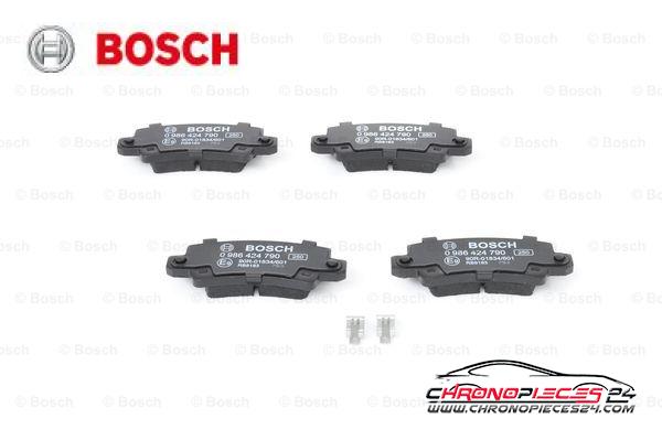 Achat de BOSCH 0 986 424 790 Kit de plaquettes de frein, frein à disque pas chères