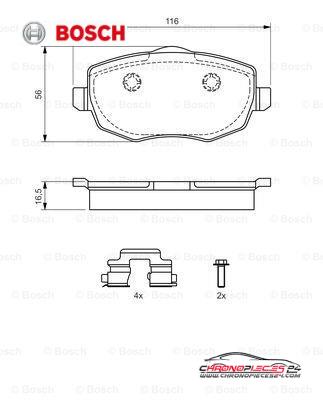 Achat de BOSCH 0 986 424 792 Kit de plaquettes de frein, frein à disque pas chères