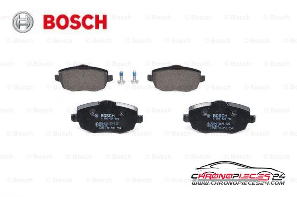 Achat de BOSCH 0 986 424 792 Kit de plaquettes de frein, frein à disque pas chères