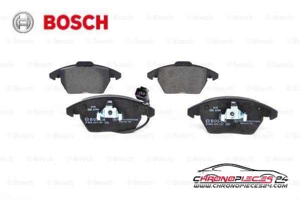 Achat de BOSCH 0 986 424 797 Kit de plaquettes de frein, frein à disque pas chères