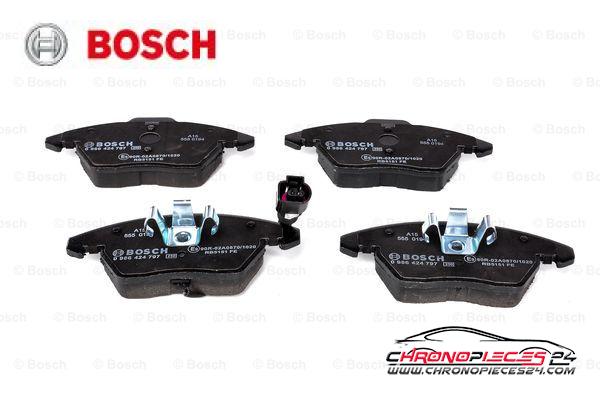 Achat de BOSCH 0 986 424 797 Kit de plaquettes de frein, frein à disque pas chères