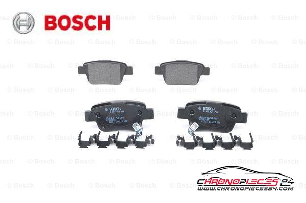 Achat de BOSCH 0 986 424 798 Kit de plaquettes de frein, frein à disque pas chères