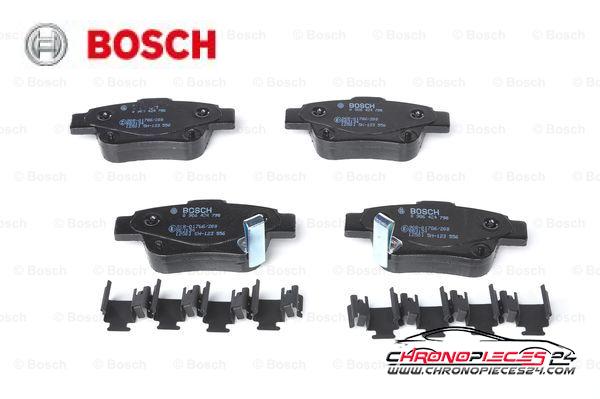 Achat de BOSCH 0 986 424 798 Kit de plaquettes de frein, frein à disque pas chères