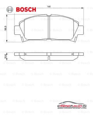 Achat de BOSCH 0 986 424 799 Kit de plaquettes de frein, frein à disque pas chères