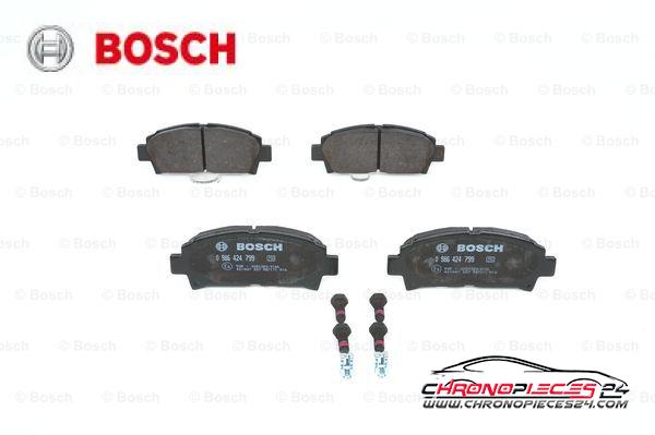 Achat de BOSCH 0 986 424 799 Kit de plaquettes de frein, frein à disque pas chères