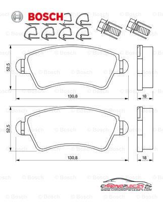 Achat de BOSCH 0 986 424 801 Kit de plaquettes de frein, frein à disque pas chères