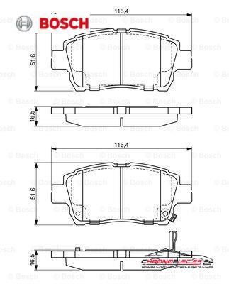 Achat de BOSCH 0 986 424 803 Kit de plaquettes de frein, frein à disque pas chères