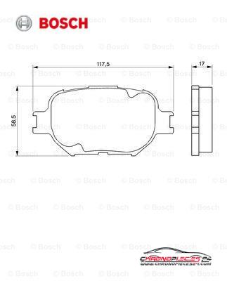 Achat de BOSCH 0 986 424 808 Kit de plaquettes de frein, frein à disque pas chères