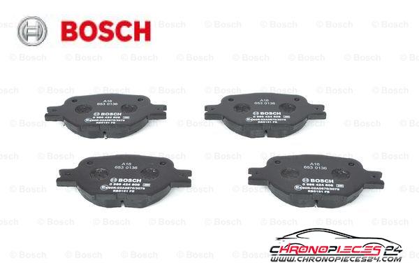 Achat de BOSCH 0 986 424 808 Kit de plaquettes de frein, frein à disque pas chères